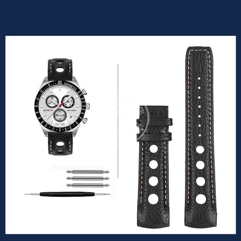 

Для 1853 Tissot T044 Racing Series T044430A T044417 изогнутый конец Ремешок из коровьей кожи с бабочкой Браслет Мужской 20 мм Часовой ремешок 20mm