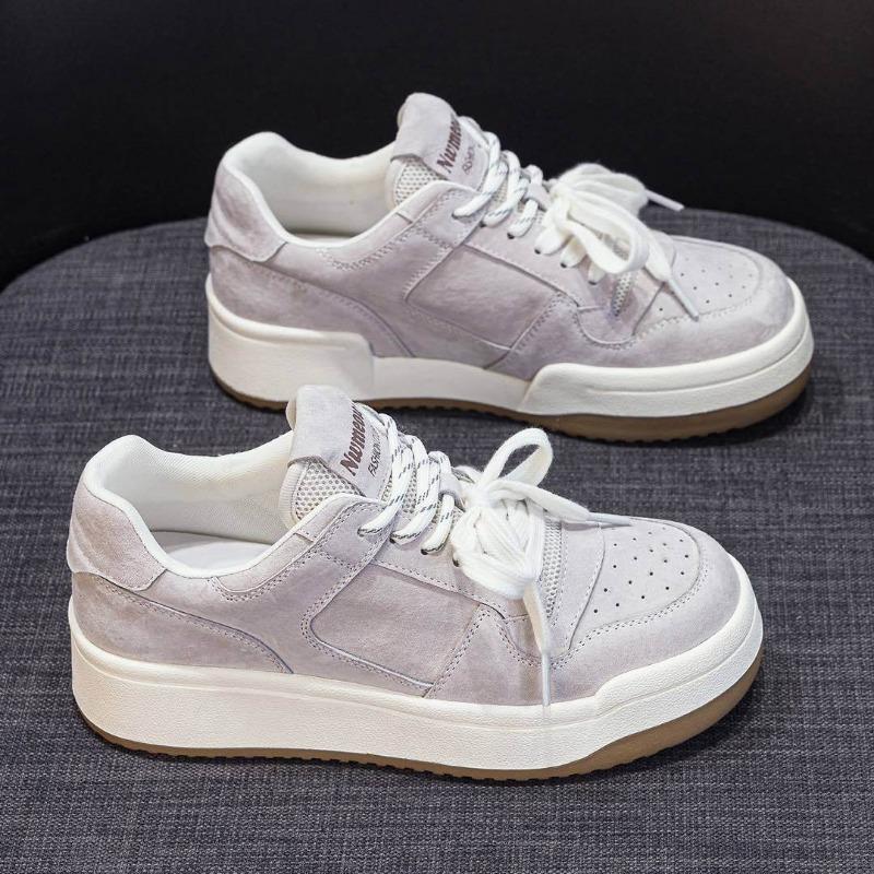 Leather Thick-soled Height-increasing Versatile Board Shoes Women's New Spring and Summer Women's Lightweight Soft Soles Do Not Tire Feet
