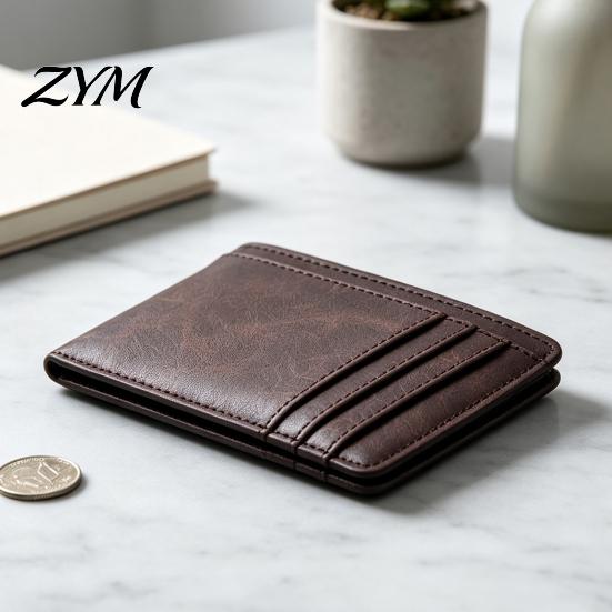 Stylish Pocket Accessory for Men Slim Card Holder Men, Minimalist Credit with ID Window, Business Organizer Work And Travel Multiple Slots,