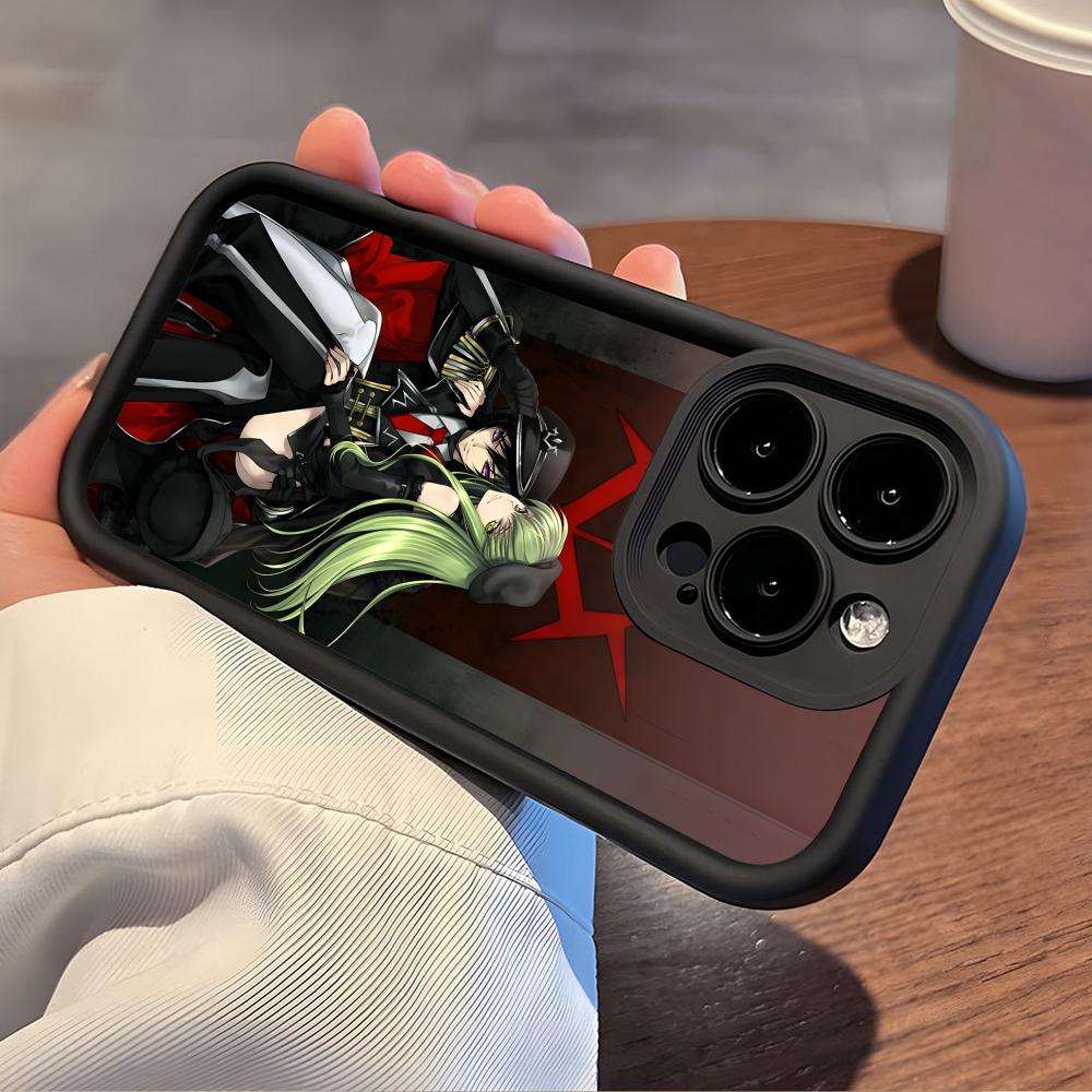 Anime Lelouch Phone Case for iPhone 17 16 15 14 13 12 11 Air Pro Max Plus Black Soft TPU Shockproof Cover