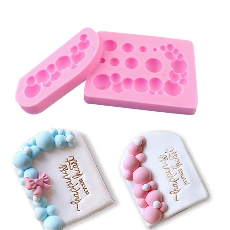 Chocolate Candy Bubble Fondant Mold Hemisphere-Shape Silicone Mold Half Round Baking Fondant Mold Cake-Decor DIY Tool