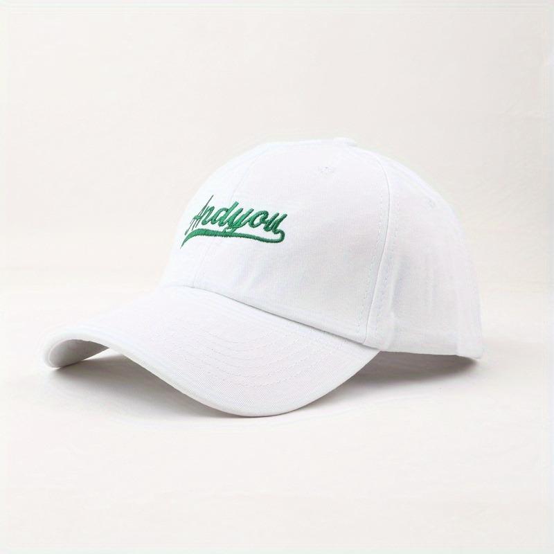 High Quality Letter Embroidered Baseball Cap Fashionable and Versatile, Casual and Eye-catching, Small Couple's Duckbill Cap