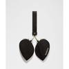 Lululemon Dual Pouch Wristlet  Heart Black White Gold