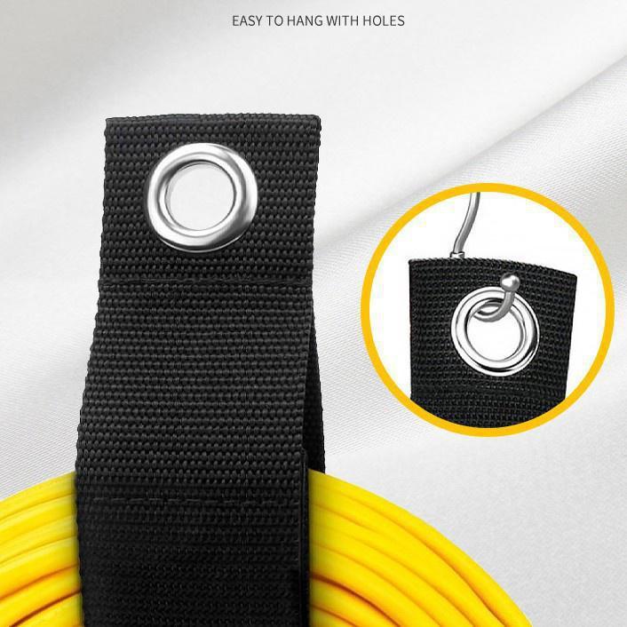 1 PC מחזיק רצועות עיטוף כבל מאריך רצועות אחסון כבדות שומר עטיפת חוט עבור ווי וקולבים למוסך ומארגן חנות