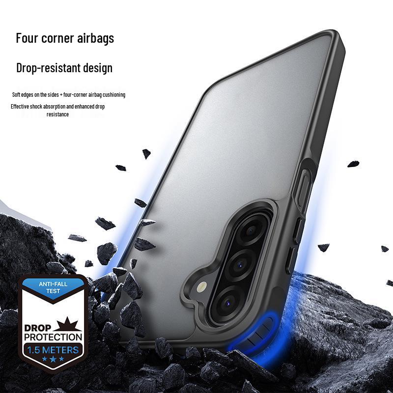 Skin-Feel Matte Phone Case for Samsung A17, A07, A27, A56 - Full Coverage & Transparent Back Cover