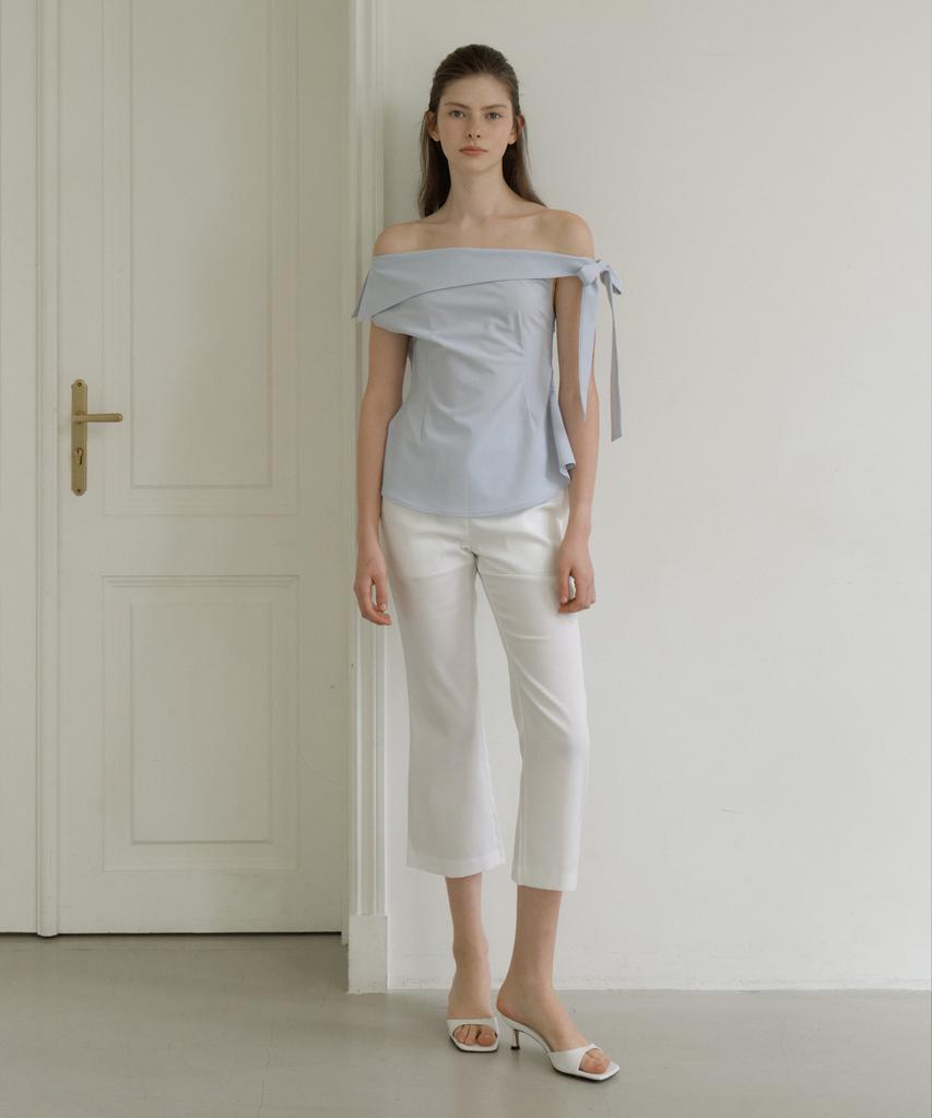 REORG Gir Capri Pants White