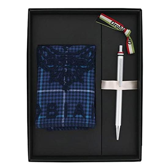 

Orobianco Gift Set Freccia Handkerchief Ballpoint Pen Cool Silver CT +