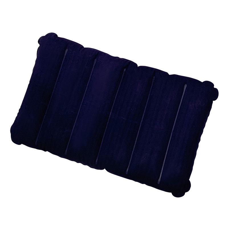 Portable Outdoor Flocking Backrest Pillow - Multifunctional, Inflatable for Travel or Office Naps
