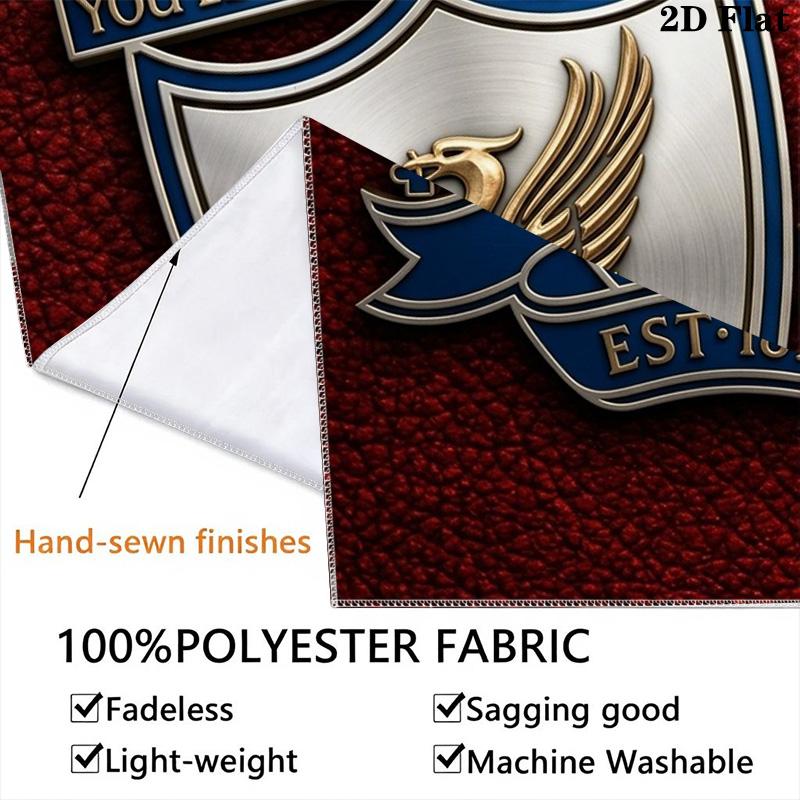 Liverpool Football Club Crest Tapestry Wallmounted Fashion Print Background Wall Hanging Cloth Background Cloth Atmospheric Background Cloth
