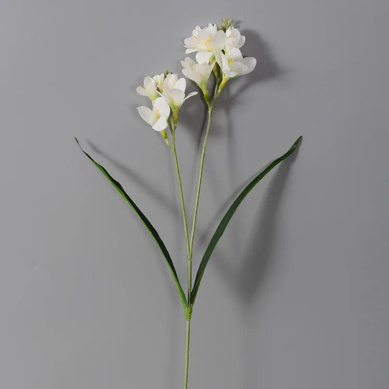 

Simulation Flowers Real Touch 3D Printing Vanilla Holiday Party Decoration Pink Fake Flower Artificial 2 Froks Cymbidium Branch белый