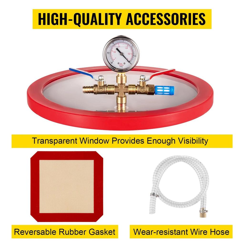 Neue Multifunktionspumpe Einstufige Vakuumpumpe 3CFM Manometer Klimaanlage