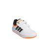 Adidas Hoops 3.0 Synthetic Leather Fabric Comfortable Fashion Versatile Durable Waterproof Low Top Kids Basketball Shoes Kids Sneaker IG6106