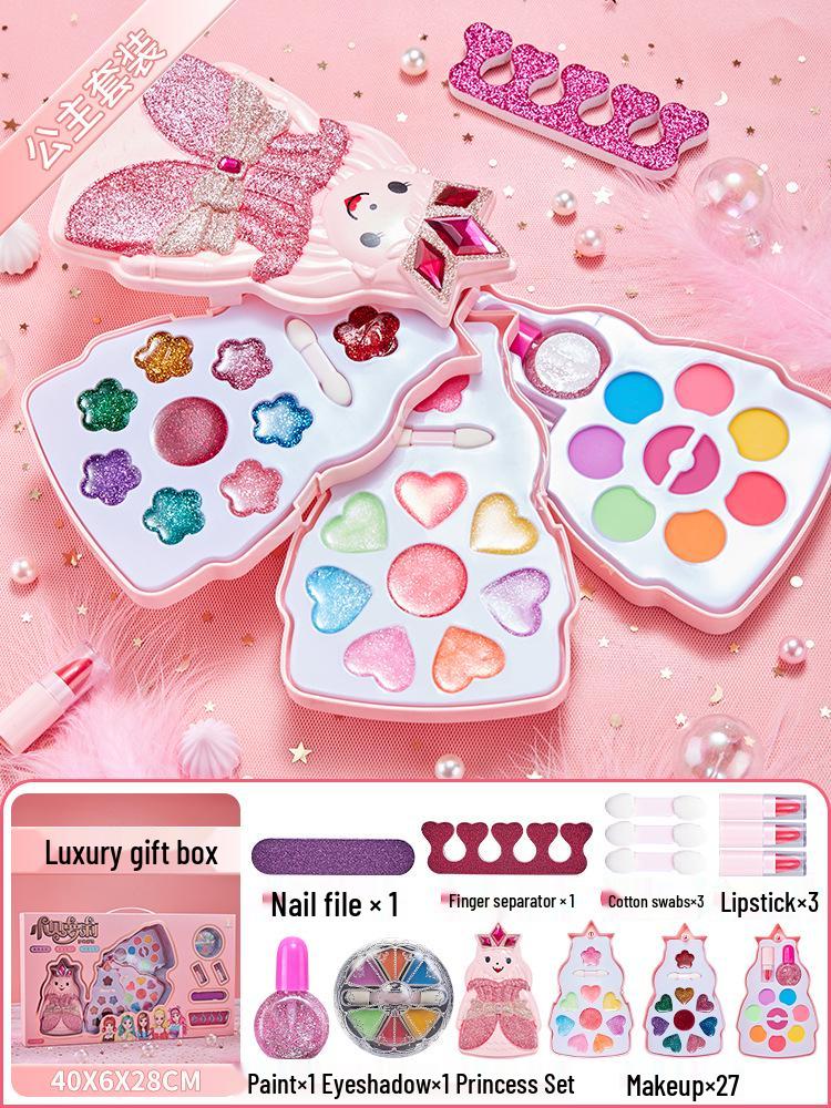 Kids' Makeup Set for Ages 3-6: Genuine Girls' Playhouse Toy with Lipstick 012/013