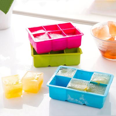 Silicone Ice Cube Tray Large Square Ice Cube Maker Form Ice Cream Mould Bar Kitchen Tools Ice Ball Maker for Whiskey Cocktail