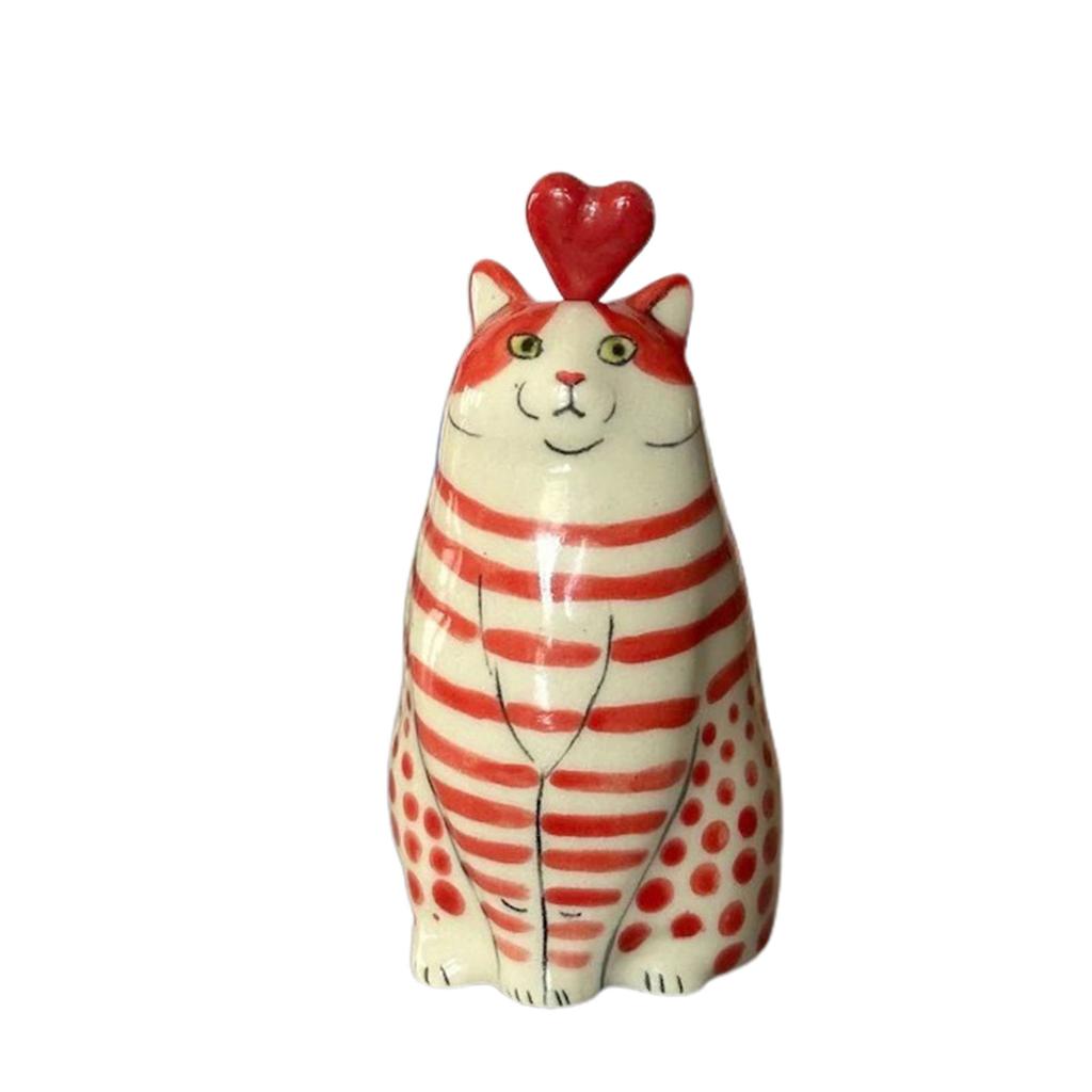 Einzigartige Katzendekoration, charmante handgefertigte Harzfigur, kleines Ornament für Zuhause und Schlafzimmer