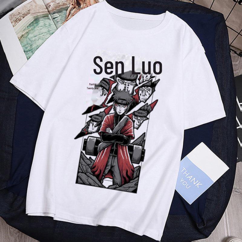 Unisex European Size Naruto Anime Short-Sleeved T-Shirt