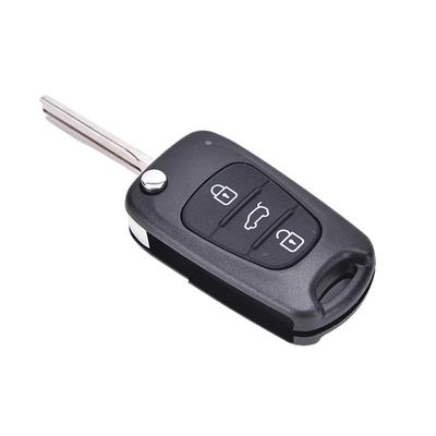 Carcasa de llave plegable con mando a distancia de 3 botones para Hyundai I20, I30, Ix35, I35, sin cortar
