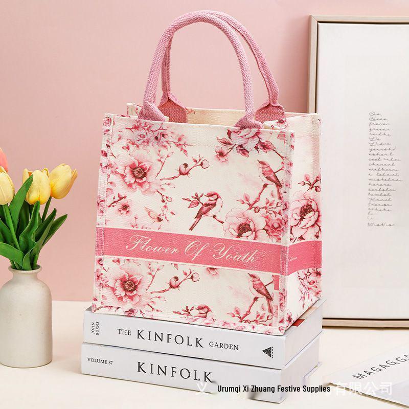 

Bridesmaid Tote Bag - Large Canvas Wedding Gift Bag for Guests