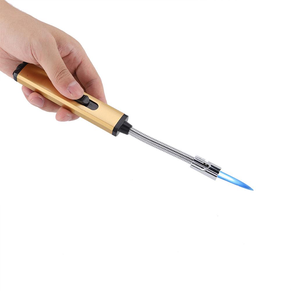 Refillable Gas Lighter BBQ Outdoors Flexible Hose Kitchen Stove Ignitor