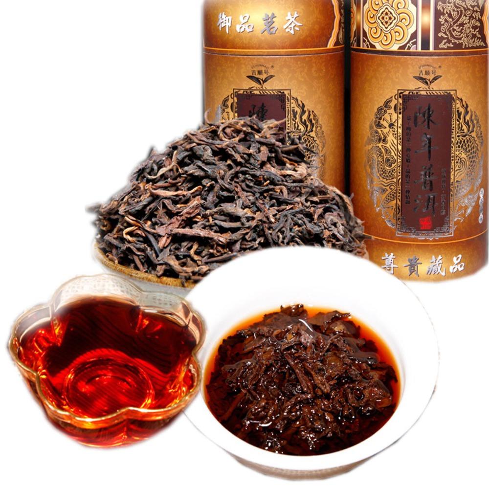 Organic Puerh Tea 250g Ripe Black Tea Yunnan High Mountain Chinese Fermented Loose Leaf
