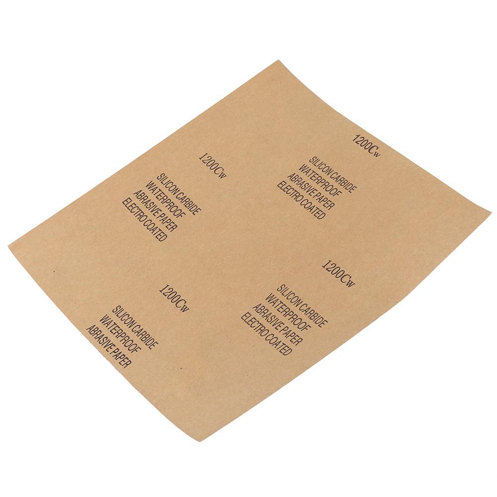 CW 12002c 100 Stück Schleifpapier Siliziumkarbid Wasserdichtes Schleifpapier Polier Schleifblatt