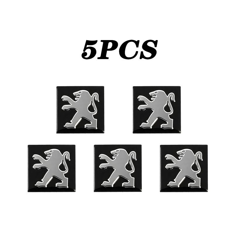 16mm Aluminum Car Emblem Key Sticker Accessories For Peugeot 208 308 206 307 207 3008 407 508 2008 5008 406 408 607 4008 Rifter
