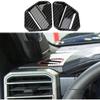 Carbon Fiber Air Vent AC Outlet Cover Trim Above Dashboard Accessories for Toyota Tundra 2022-2026 Sequoia 2023-2026