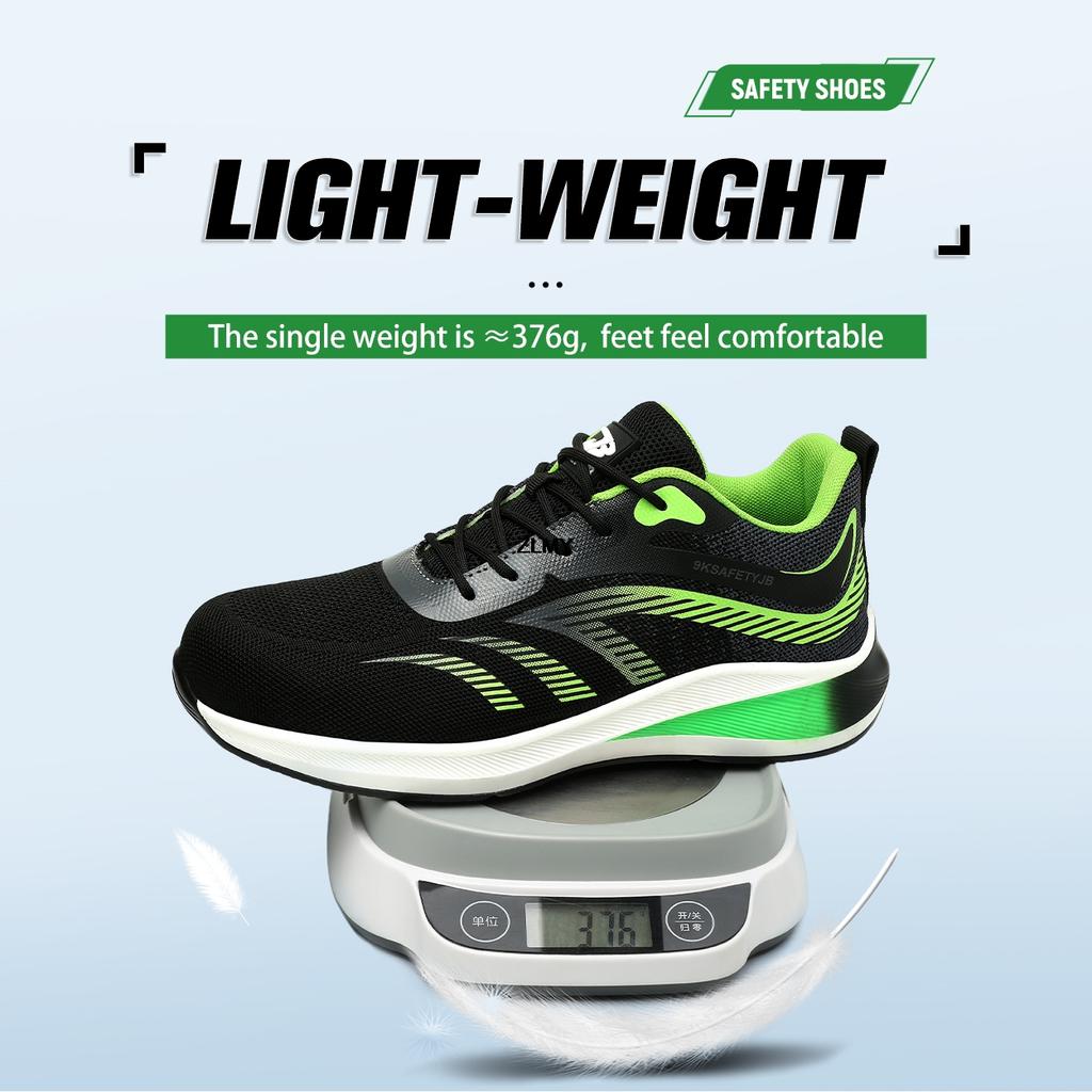 Lightweight Safety Shoes Men Steel Toe Sneaker Anti-stab Anti-smash Work Safety Boots Fashion Man Work Shoes Protective Footwear