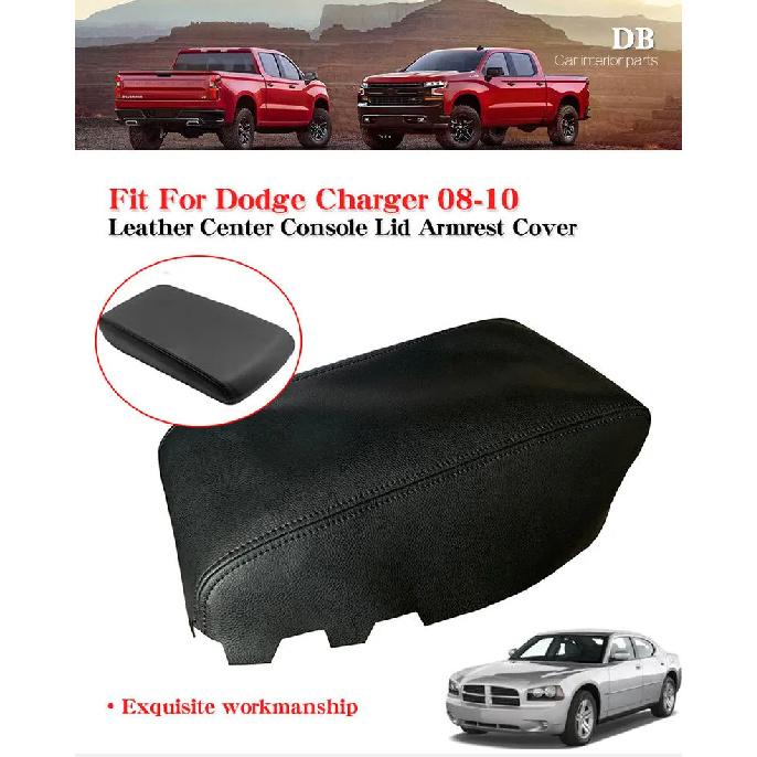For Dodge Charger 2008-2010 2009 Center Console Armrest Protection Cushion Breathable Armrest Box Cover Pad Car Accessories