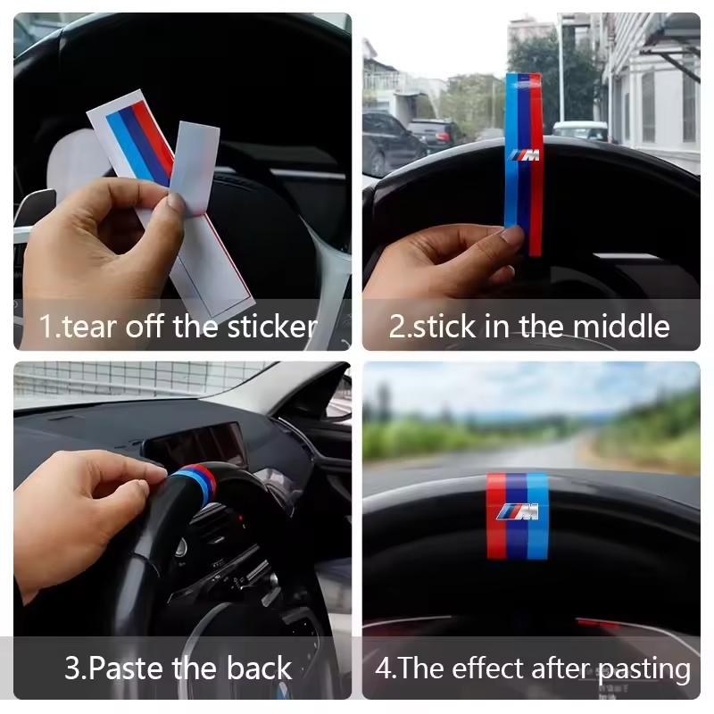 ARTO7 1Pcs Steering Wheel Alignment Marker Stickers Car Accessories For BMW G80 G06 G07 G42 G14 G15 G16 F82 F20 F21 F83 M2 M3 M4 M5 M8