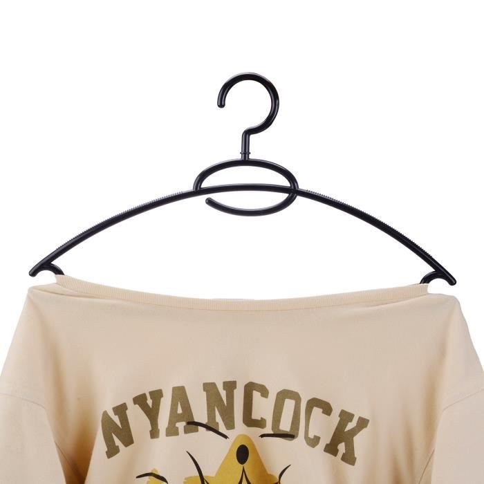 Cintres en plastique - logei® - 20x - Antidérapants - Super fins - Design contemporain