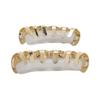 Upper Lower Shining Hip Hop False Teeth Set Halloween Festival Teeth Decoration Brace