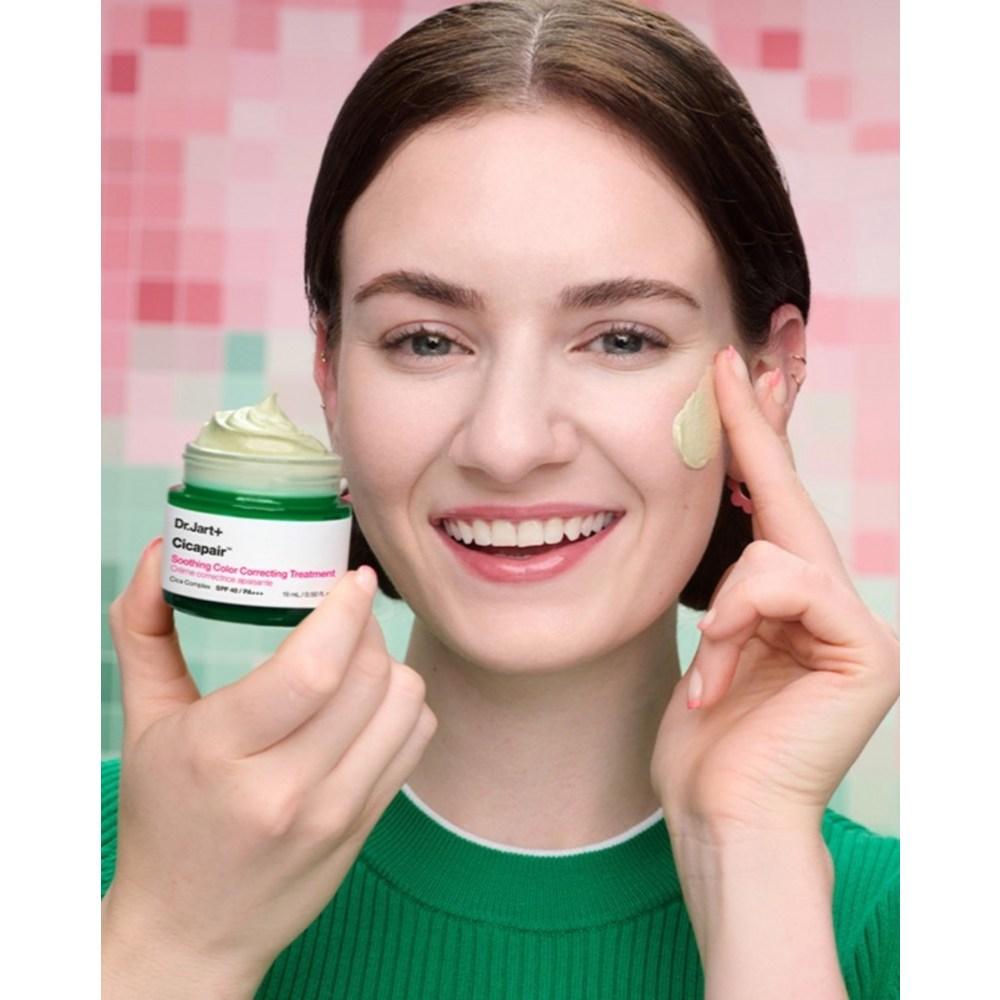 Dr. Jart Cicapair Tiger Grass Soothing Color Correcting Treatment SPF22 PA++ 15ml CCT, 1 Pc, Green