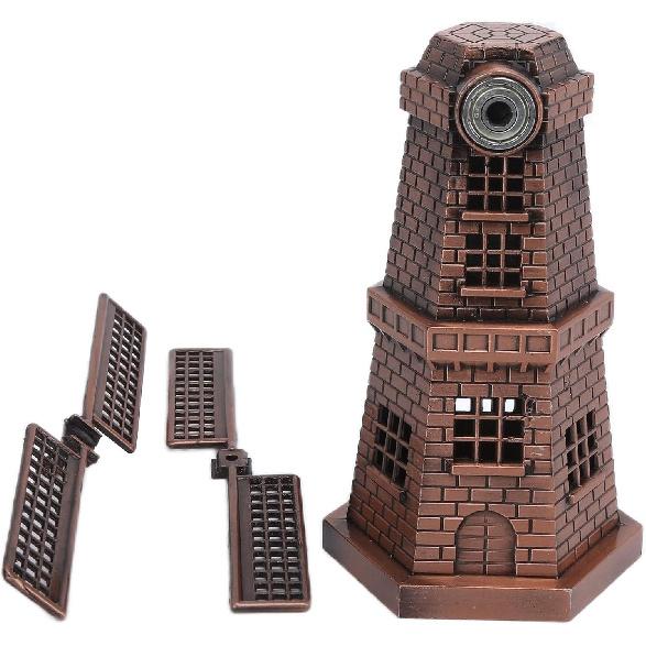 Metal Netherlandish Windmills Statue, Dutch Windmill Yard Decorations Classic Old-Fashioned Windmill Indoor Outdoor Decoration,13x7.5cm
