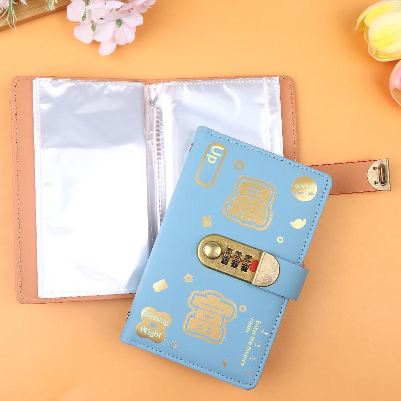 1Pcs Storage Financial Savings Wallet Get Rich Cash Savings Book Collection Souvenir Book Cash Storage Bag