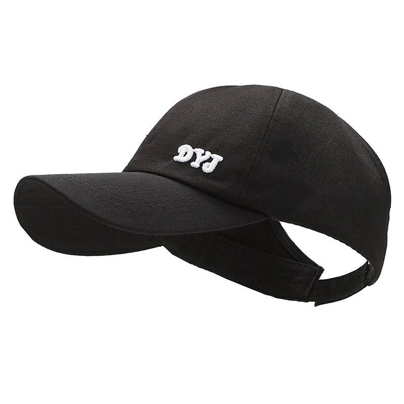 

Бейсболки мужские и женские, регулируемые, повседневные, вышитые, хлопковые, солнцезащитные шляпы, унисекс, однотонные, козырьковые шляпы чёрный