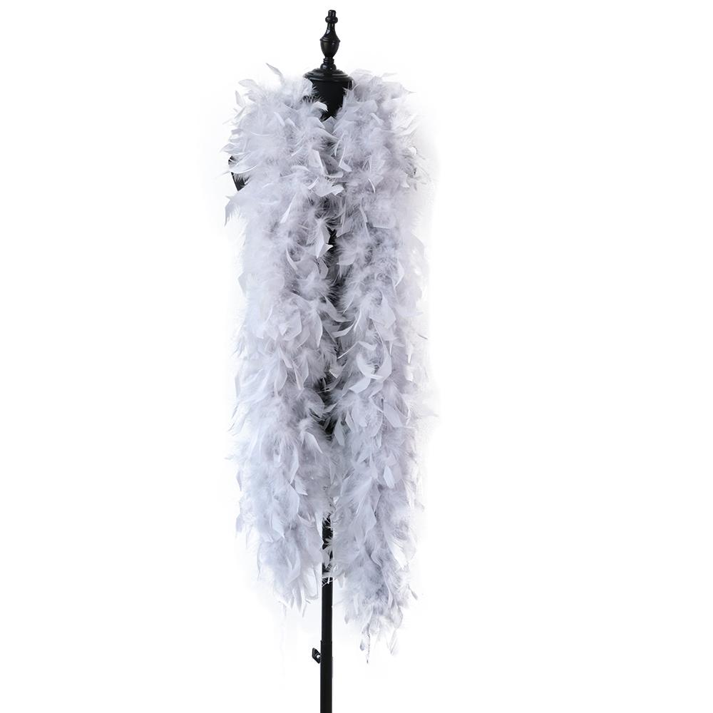 DIY 90G Fluffy Turkey Feathers Boa For Shawl Clothes White Marabou Plumes Ribbon Wedding Party Decoration Feather Plumas DIY Crafts
