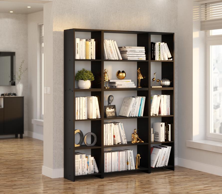 Office Bookshelf Black 150cm Bookshelf Toy Cabinet