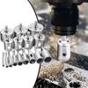 Porcelain Drill Bits 16 Pieces Tile Drill Bits Carbon Steel Tile Hole Cutter For Enlarging Groove Cutting Punching Drilling