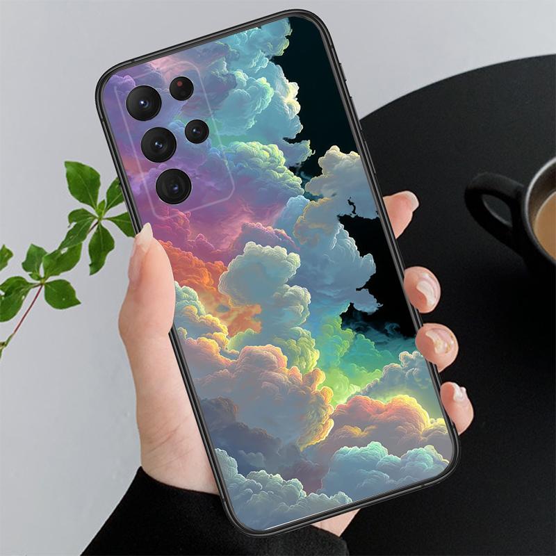 Clound Moon Star Night Phone Case For Samsung A55 A16 A56 A36 A35 A15 A53 A54 A33 A34 A25 A05S A52 A52S A14 A24 A26 A71