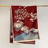 400g Retro Ethnic Bluebird Scarf: Women's Winter Warm Neck Warmer, High-End Imitation Cashmere Shawl.