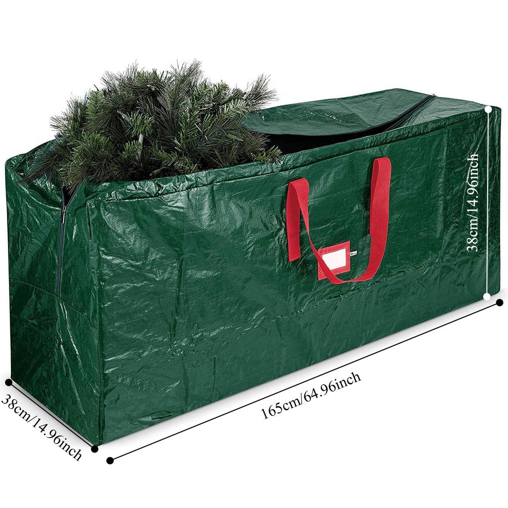 Christmas Tree Storage Bag Waterproof Moisture-proof Durable Christmas Tree Dustproof Zipper Bag Handbag
