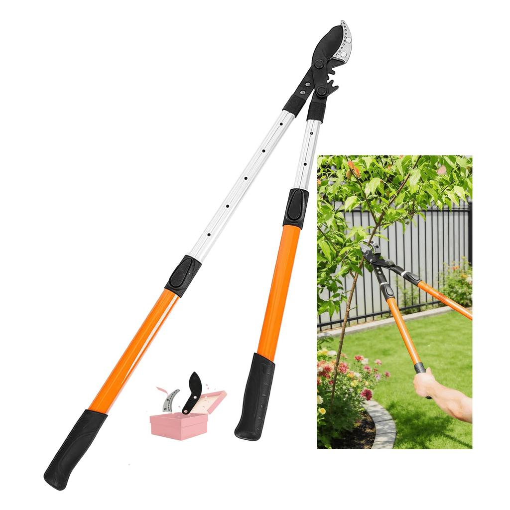Verocis Extendable Gardening Shears Extends Up To Includes Replacement Teflon Fits 5cm Diameter Aluminum Handle with Ideal for Home and Bonsai Weighs