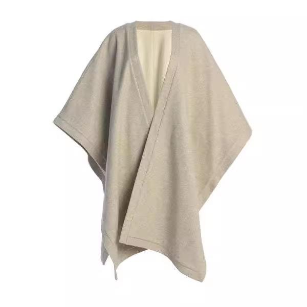 European & American Stylish Double-Sided Wool Cloak for Women
