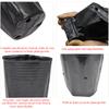 5-100pcs 16 Sizes Disposable Plastic Planting Flower Pot Nutrition Bowl Seedling Cup Black Seedling Box Home Garden Grow Bags