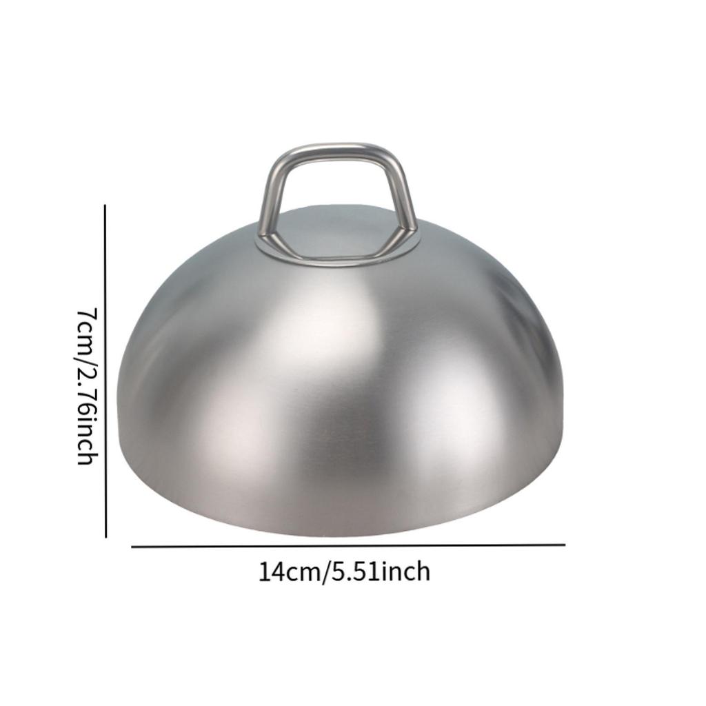 Barbecue Accessories Stainless Steel Portable with Handle Utility Versatile Grilling Domes Lid for Steak Cheeseburger Sandwiches