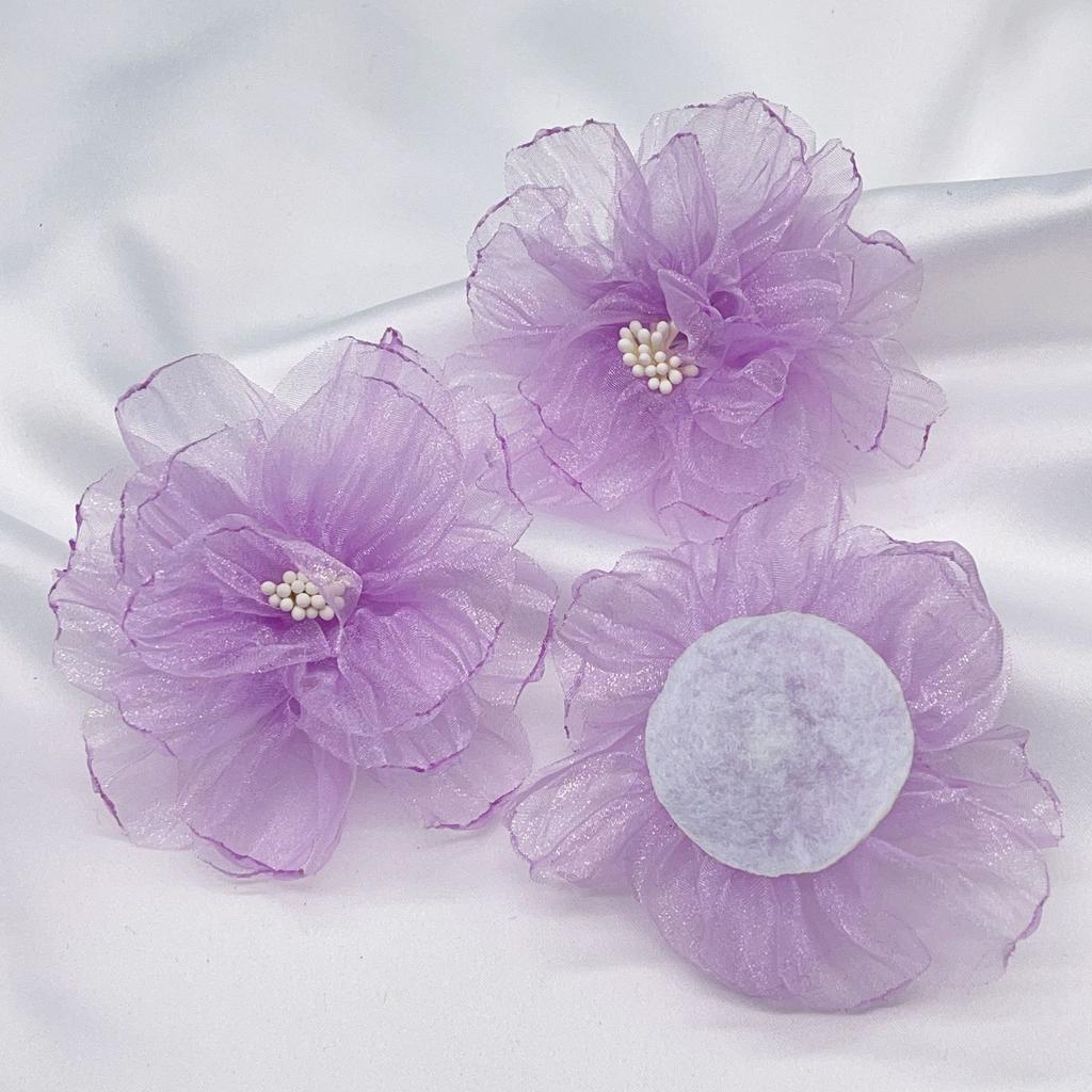 Сделай сам Органза Украшения для Заколки для волос Одежды Сумок Шляп Рукоделие Ручная работа Ручная работа Бутоны цветов Тканевые принадлежности Аксессуары