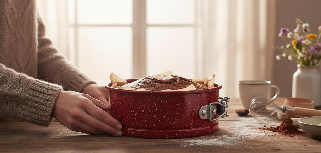 Small cake tin, baking tray, round, red, Ø 12 cm, mini