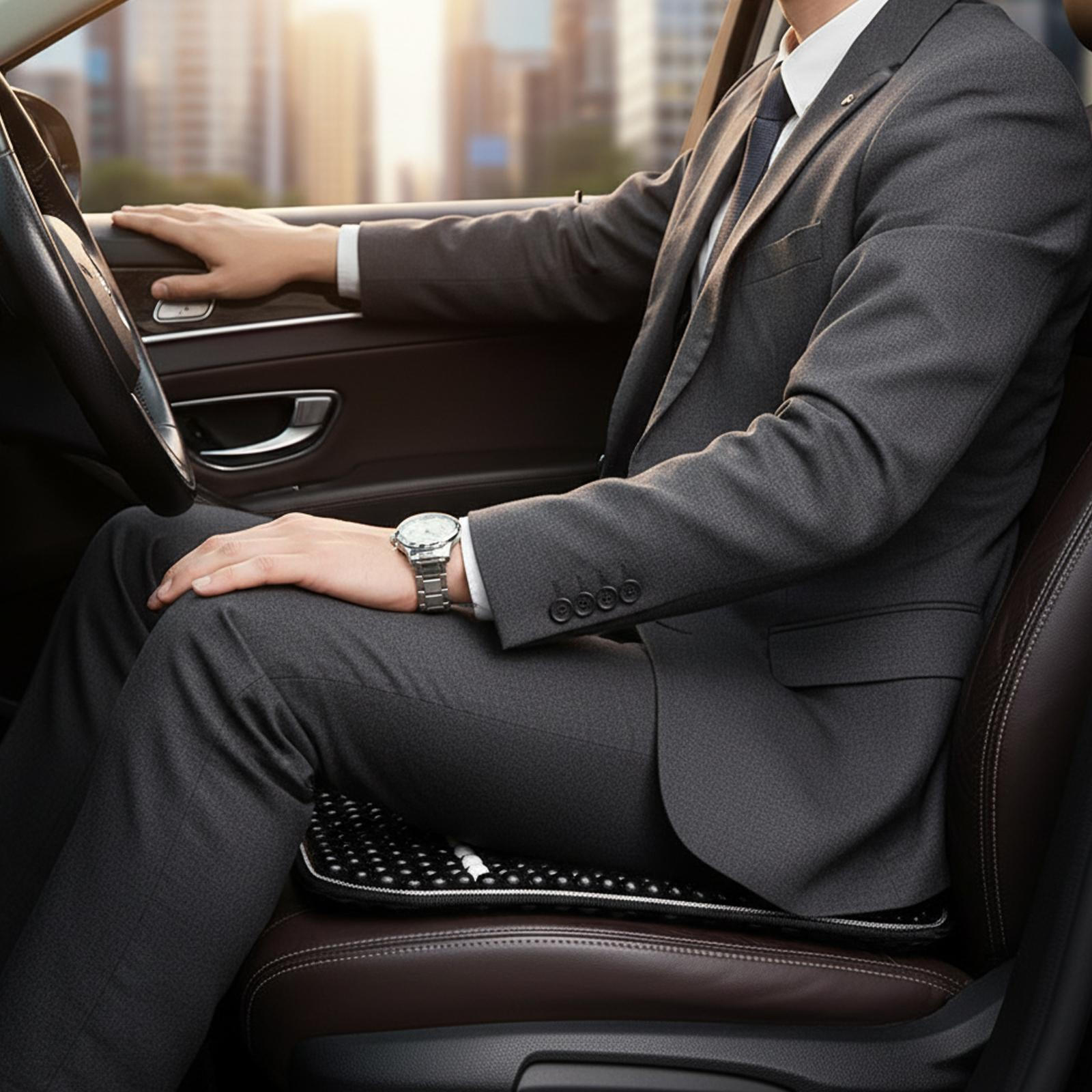 

Охлаждающая накидка на сиденье автомобиля с деревянным матом чёрный