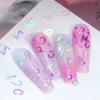 Holographic Glitter Laser Letters Flakes Resin Sequins Fillers Epoxy Resin Filling Crafts Nail Glitter Jewelry Making Supplies